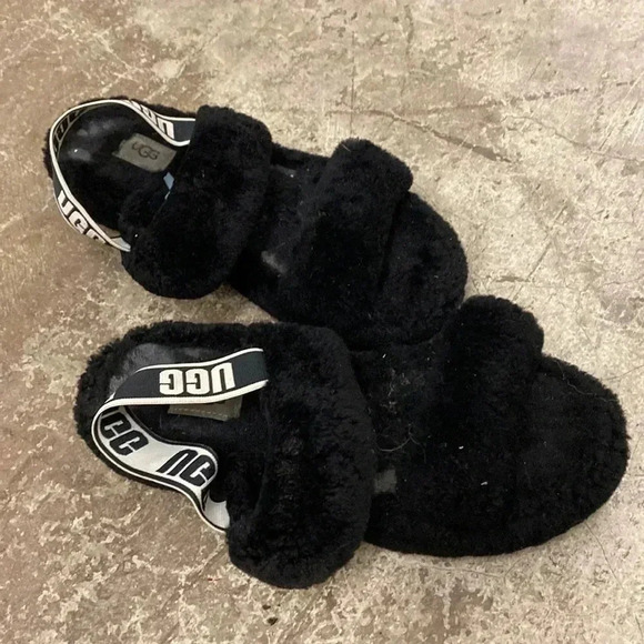 Ugg fur  sandals - Picture 1 of 8